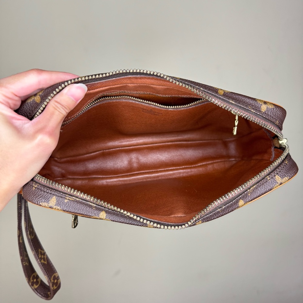 Louis Vuitton Brown Monogram Wristlet Clutch - Picture 7 of 11